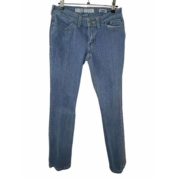 Harley Davidson Straight Leg Denim Jeans - Picture 1 of 4